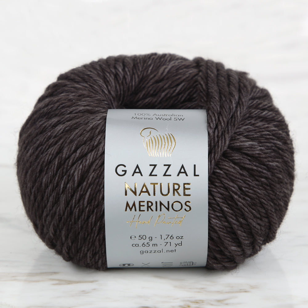 Gazzal Nature Merinos Antrasit El Örgü İpi - 8310